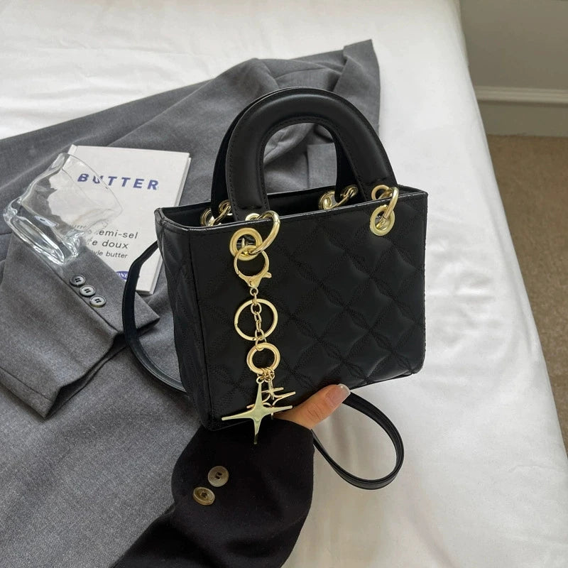 Small Premium Western Style Bag, New Shoulder Bag, Fashionable Embroidery Thread, Versatile Concubine Handbag 