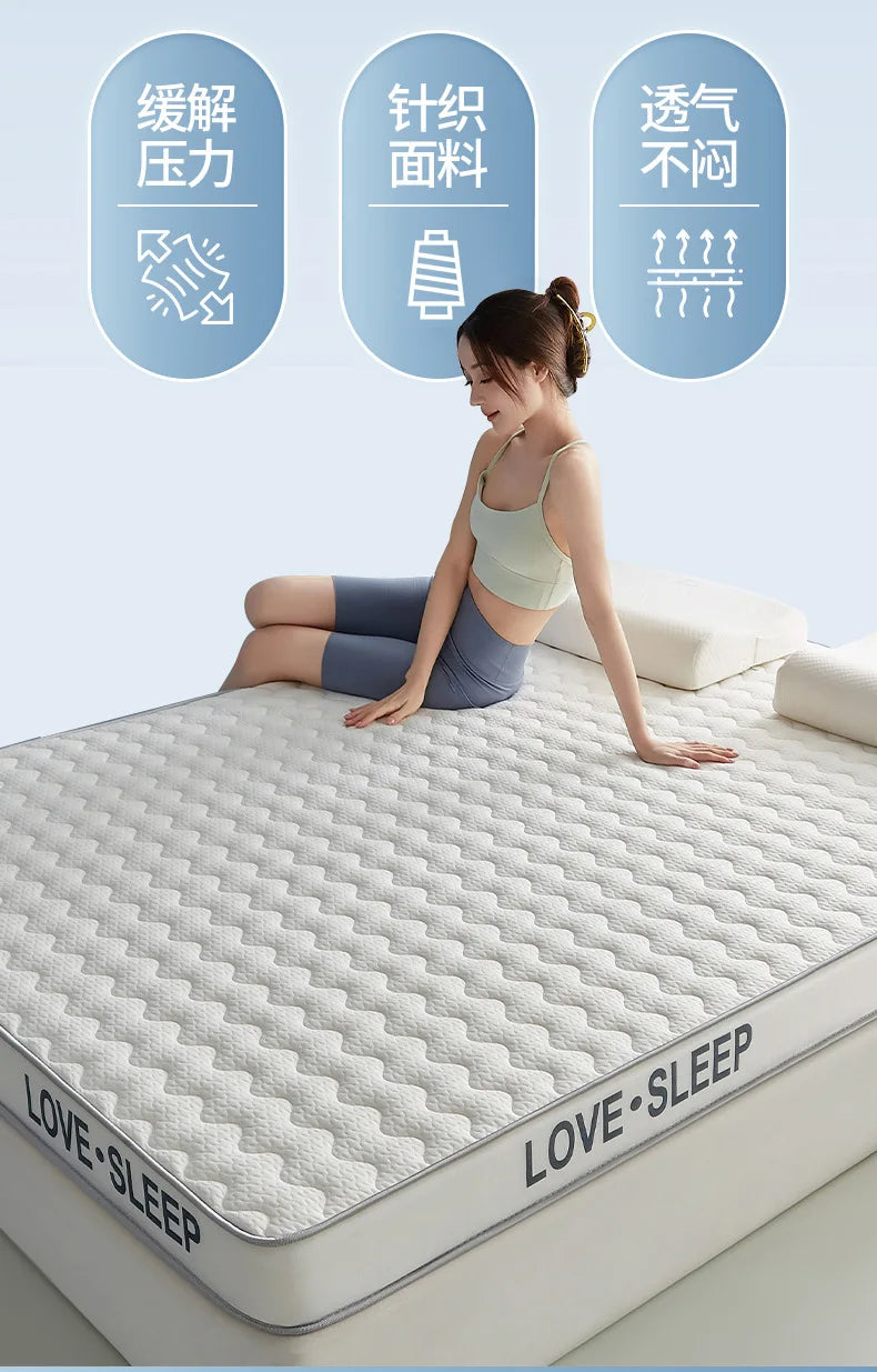 Matelas de lit Tatami pliable en Latex tricoté de qualité supérieure, pour dortoir d'étudiants, chambre à coucher, tapis de protection pour la maison