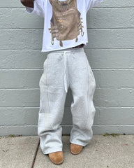 Y2k Casual Grey Embroidered Trousers, Lace Running Pants with Lustre, Functional Tactical, Camouflage for Men and Women