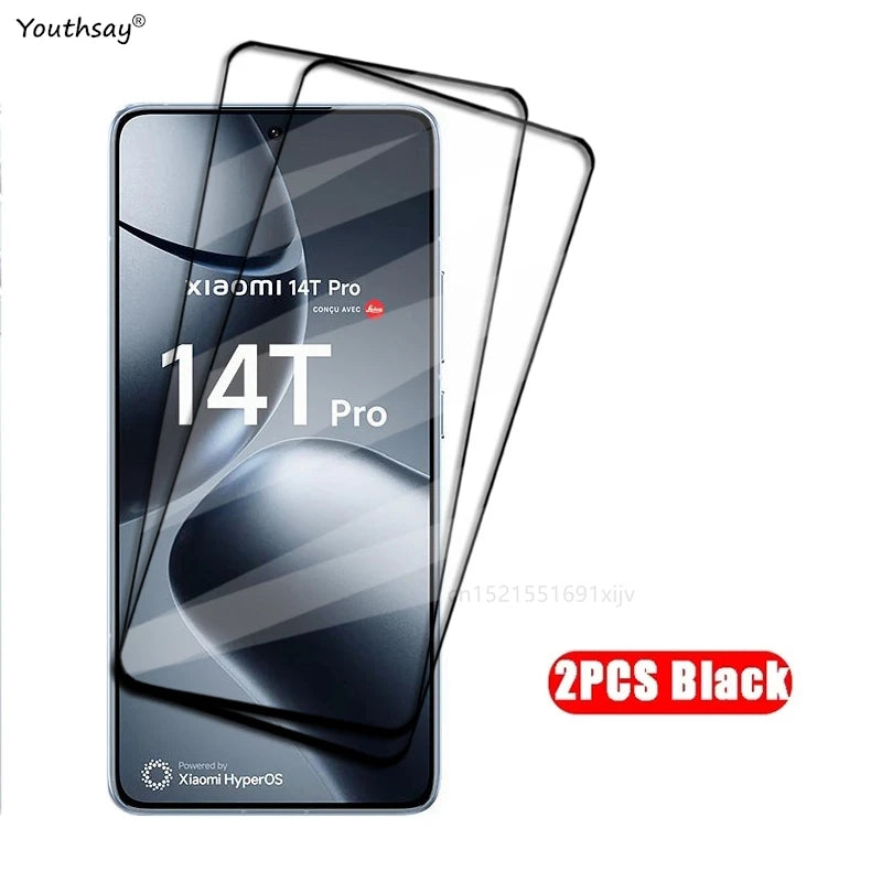 4-pack tempered glass screen protector for Xiaomi 14T Pro, HD screen protector for Xiaomi 14T, protective phone film for Xiaomi 14T