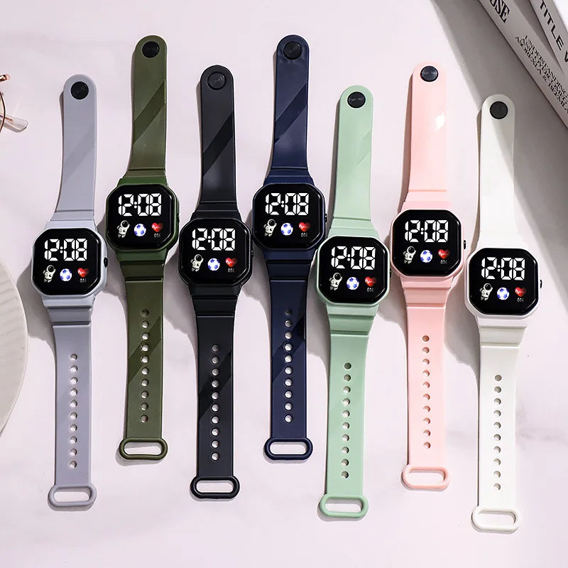 Montre de Sport pour enfants, numérique, Spaceman, bracelet en Silicone, étanche, électronique, cadeaux pour garçons et filles