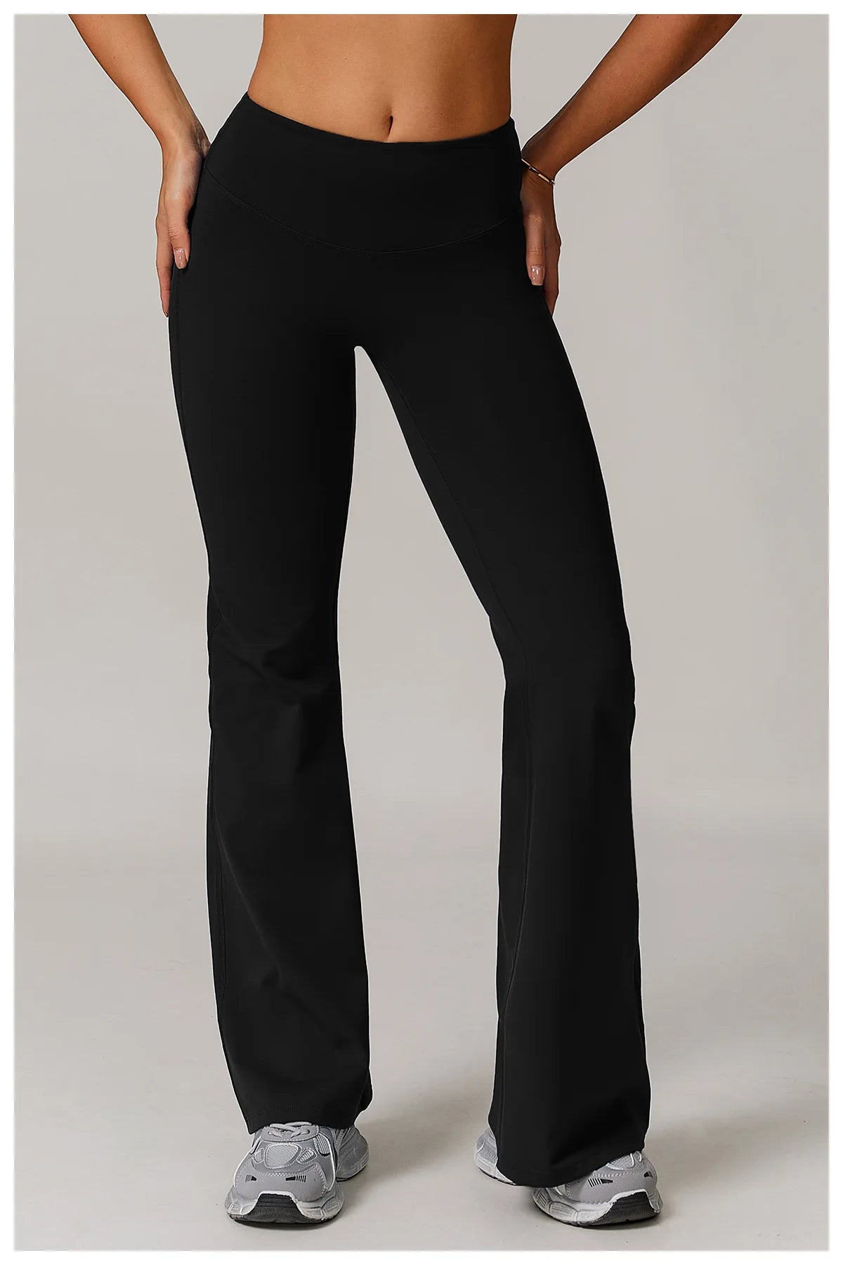Taille haute pantalon à jambes larges Leggings femmes collants Fitness cloche-bas Yoga élastique Leggings Push Up gymnastique entraînement pantalon évasé