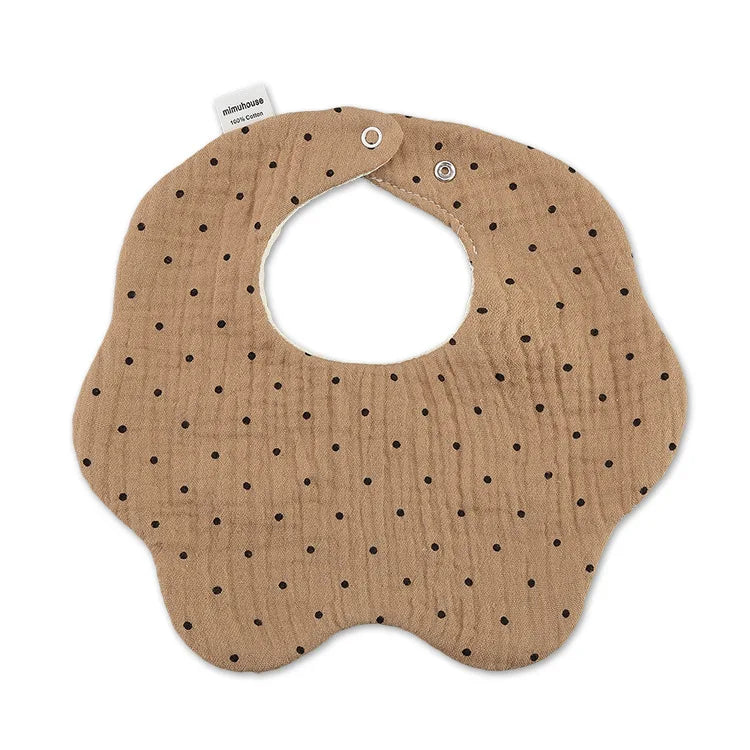 Bavoirs en coton imperméables pour nouveau-né, tissus réglables pour nourrissons filles et garçons, bavoir imprimé de dessin animé mignon, accessoires d'alimentation pour bébé