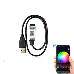 USB RGB LED Controller for 5V USB LED Strip Lights, Wireless IR RF Remote Control SMD 2835 5050 RGB LED Strip Controller