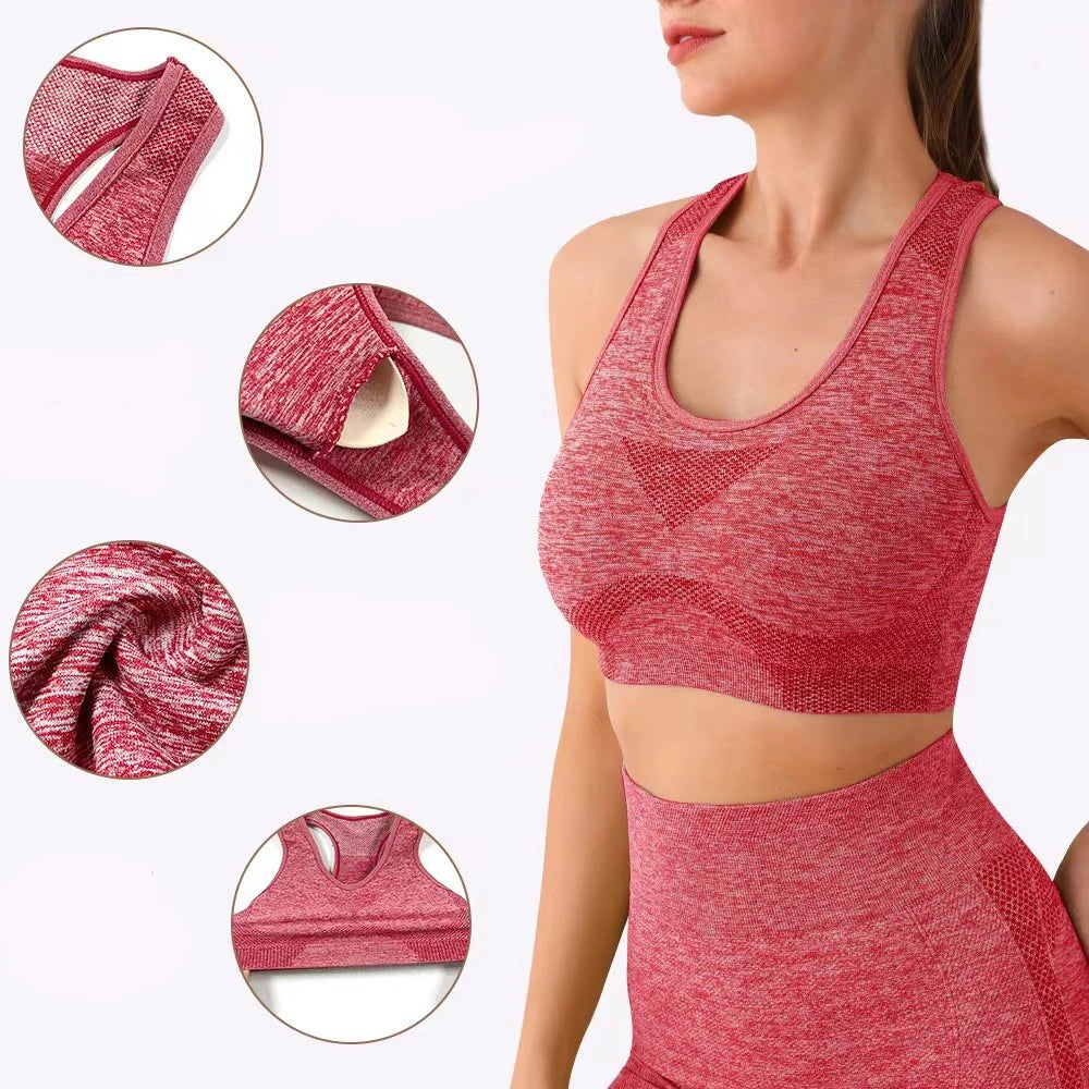 Ensemble de Yoga Shorts de gymnastique femmes Sport soutiens-gorge brassière Shorts d'entraînement pour femmes vêtements de Yoga Fitness Leggings ensemble de gymnastique soutien-gorge de Yoga sans couture