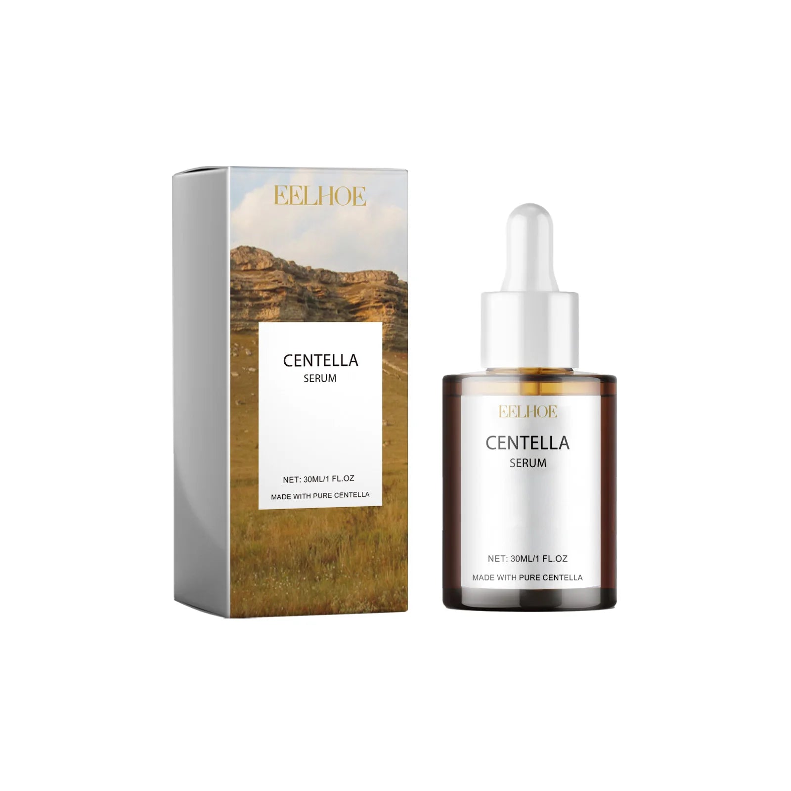 Centella Asiatica sérum 30ml soin de la peau coréen pour le visage hydratant apaisant soulagement des rougeurs Essence visage sensible végétalien soin de la peau
