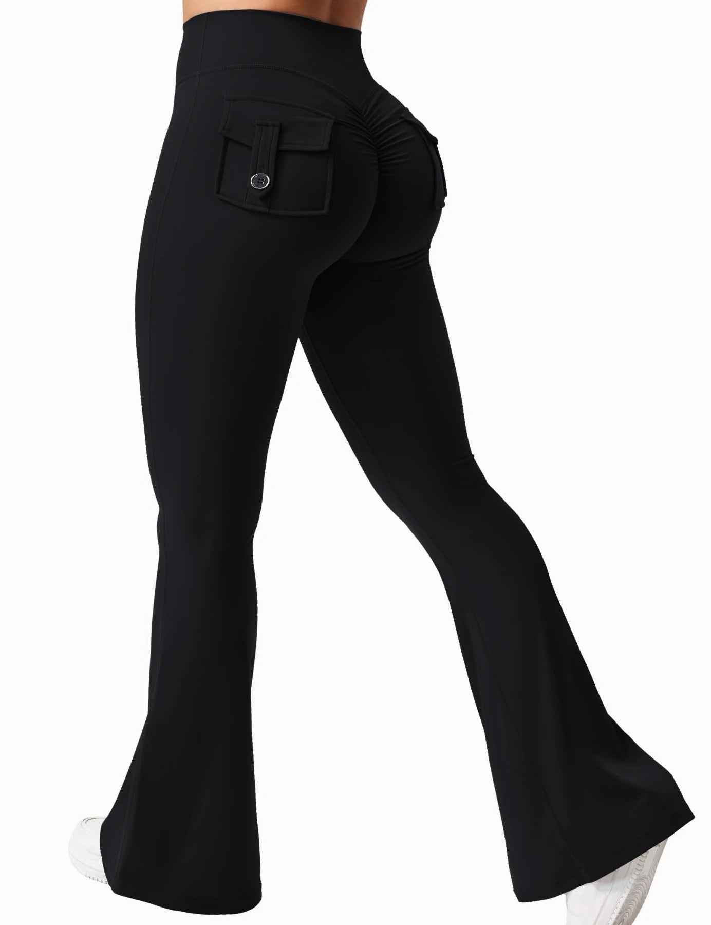 Leggings de Yoga à jambes larges et extensibles pour femmes, sensation nue, vêtements de travail de Fitness à Compression avec poches, nouvelle collection 2024 ﻿