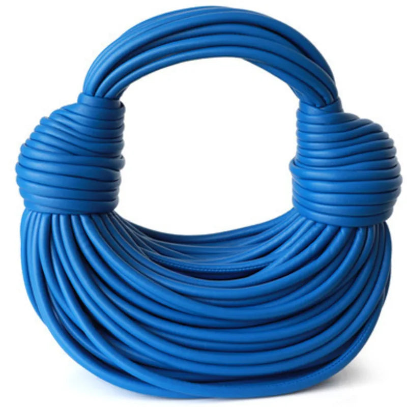 Sacs à main pour femmes 2025 nouveau en or marque de luxe de créateur sacs à nouilles tissés à la main corde nouée tiré Hobo argent pochette de soirée