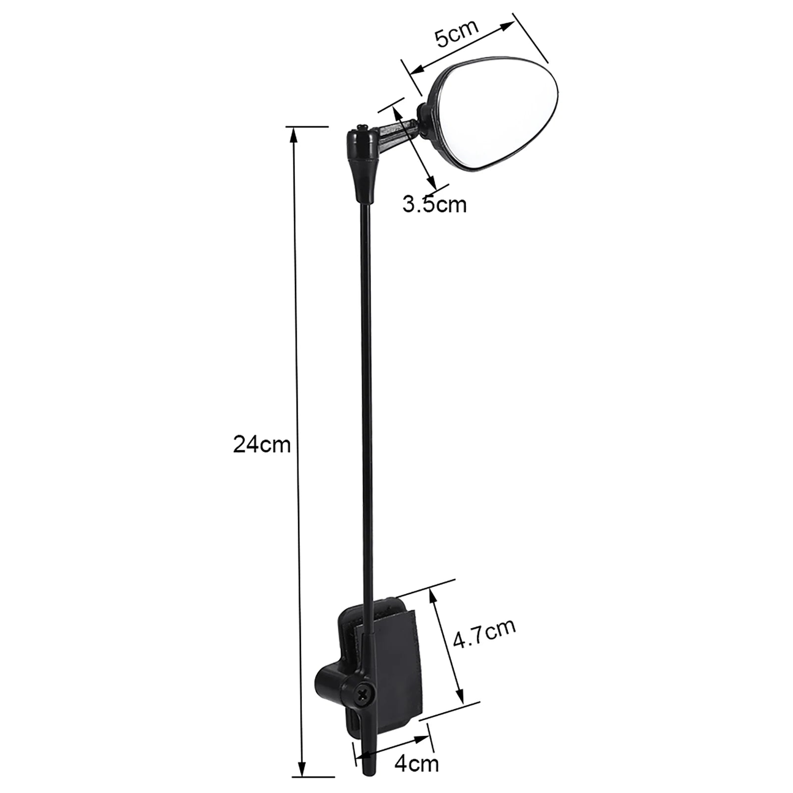 Rétroviseur réglable en ABS pour casque de vélo de route et de montagne, miroir de sécurité, vue arrière claire