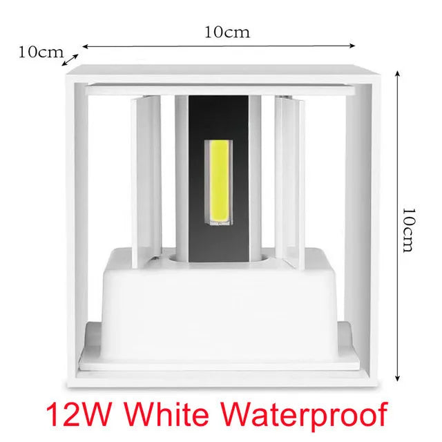 LED 6 W/12 W extérieur étanche IP65 applique murale porche jardin applique et intérieur chambre salon décoration éclairage lampe