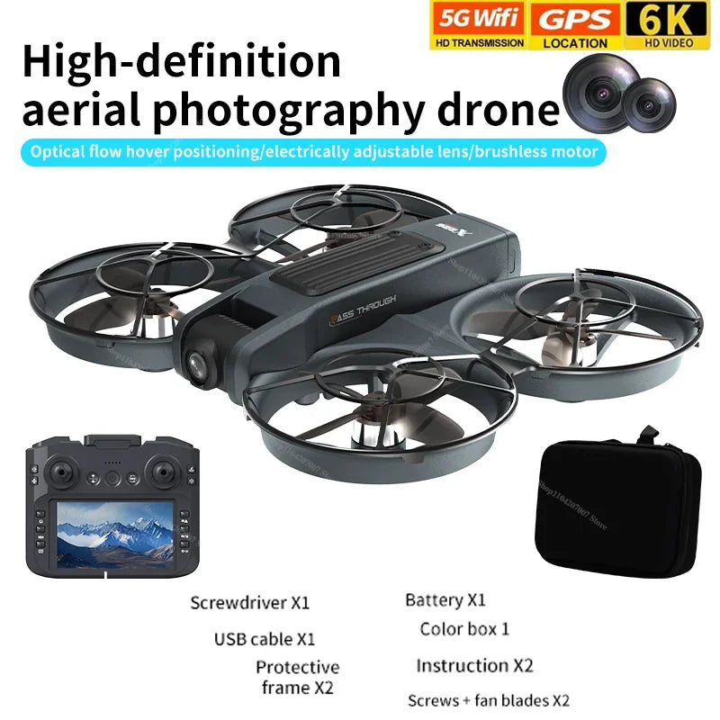 2025 nouveau Drone X266 8K WIFI GPS professionnel HD photographie aérienne avion télécommandé HD double caméra quadrirotor jouets cadeaux