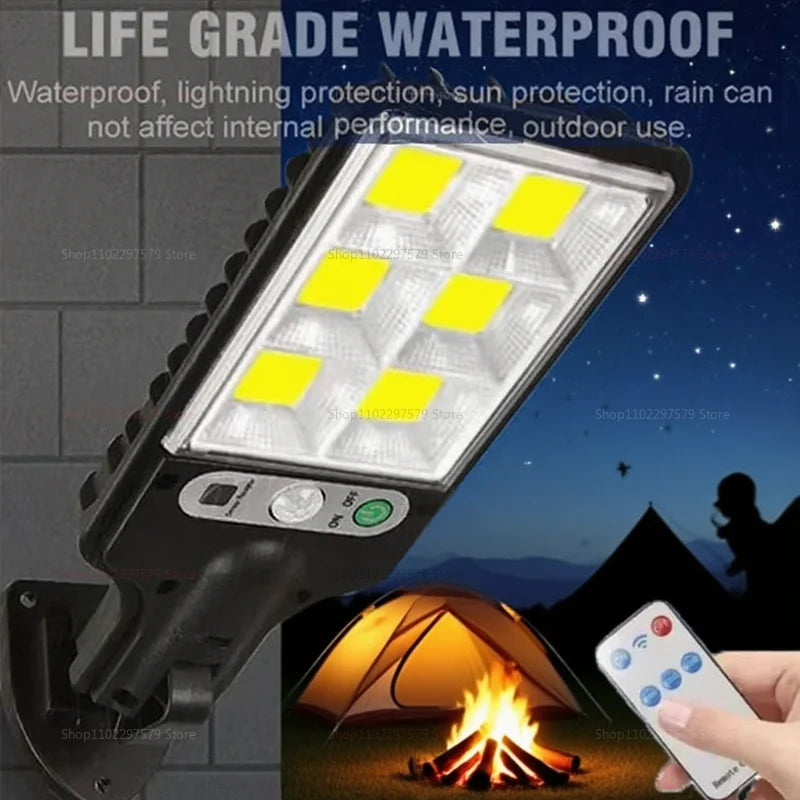 2025 Solar Street Lights Outdoor Rural House Fully Automatic LED Motion Sensor Super Bright Waterproof Security Garden Path Lamp