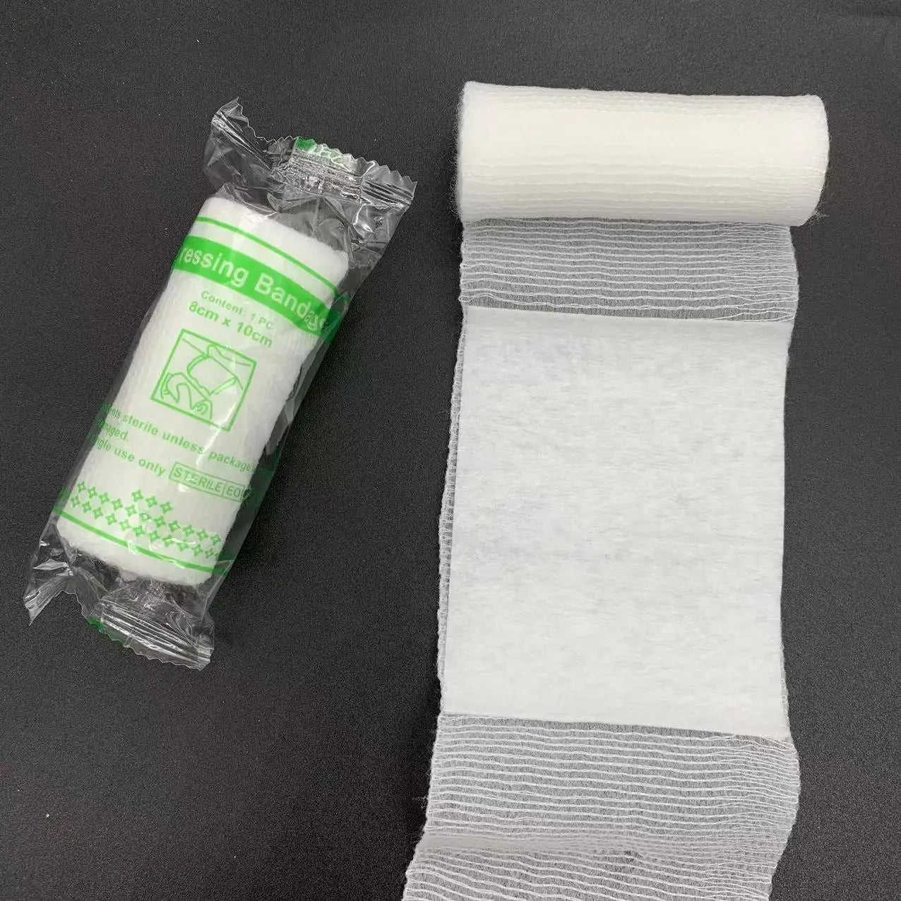 Bandage hémostatique élastique PBT, tampon hémostatique, pansement stérile, pansement pour traumatismes, rouleau de premiers secours jetable