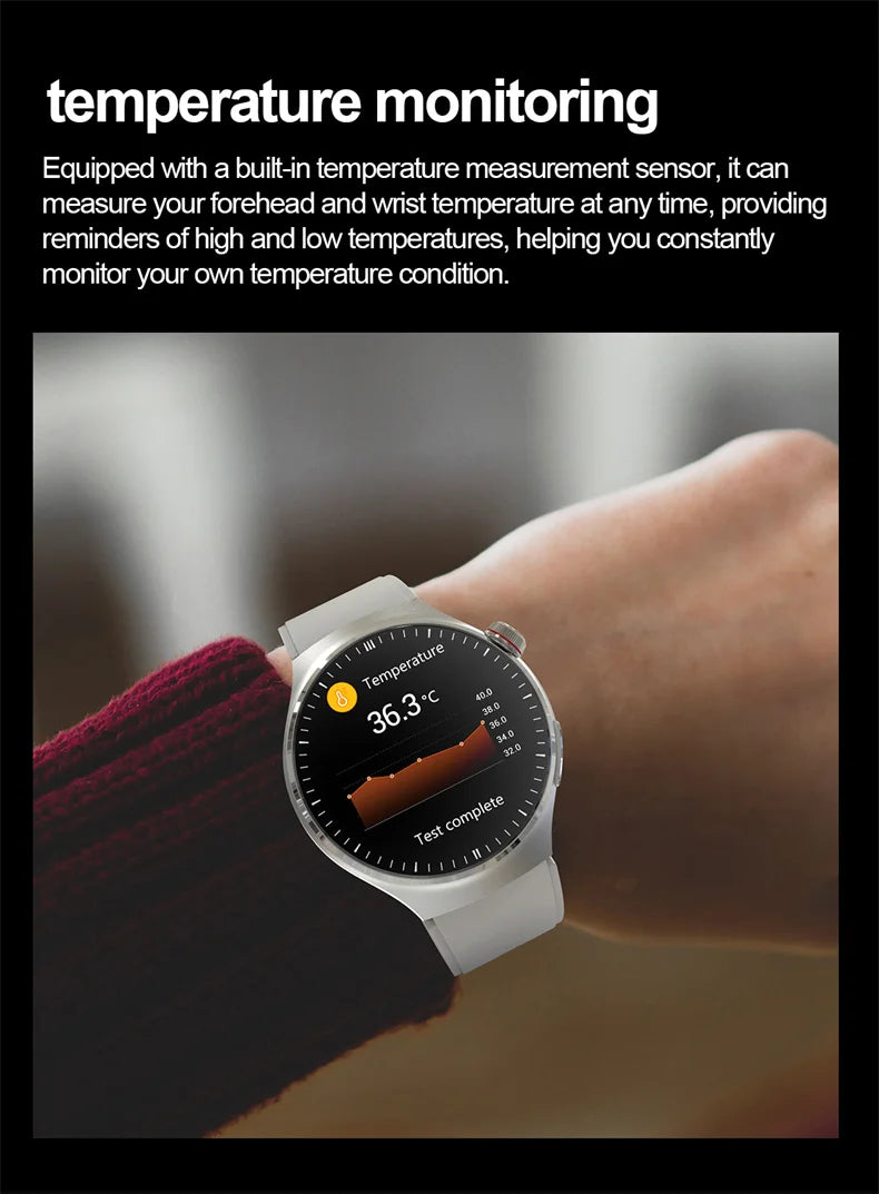 Nouvelle surveillance de la santé montre intelligente examen physique santé Wacth pression artérielle ECG + PPG Sport appel Smartwatch pour Android iOS