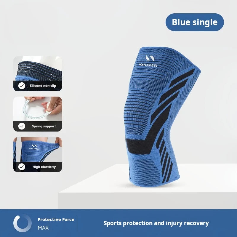 Men's slim summer sports, basketball, running, football, nylon, anti-slip protective gear, women's knee pads, autumn and winter