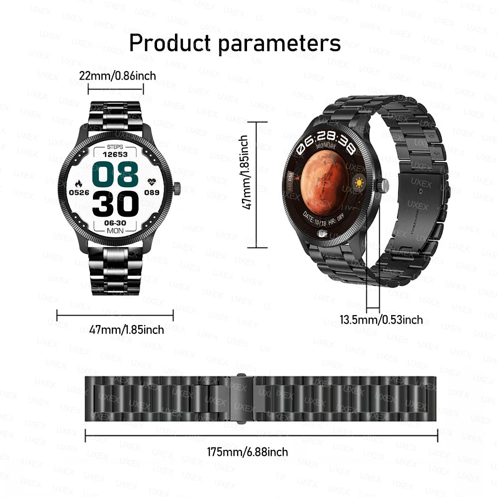 2025 nouvelle montre intelligente d'affaires hommes 1.3 HD 360*360 AMOLED traqueur de santé offres de photos personnalisées aujourd'hui cadeau Assistant vocal montre mâle