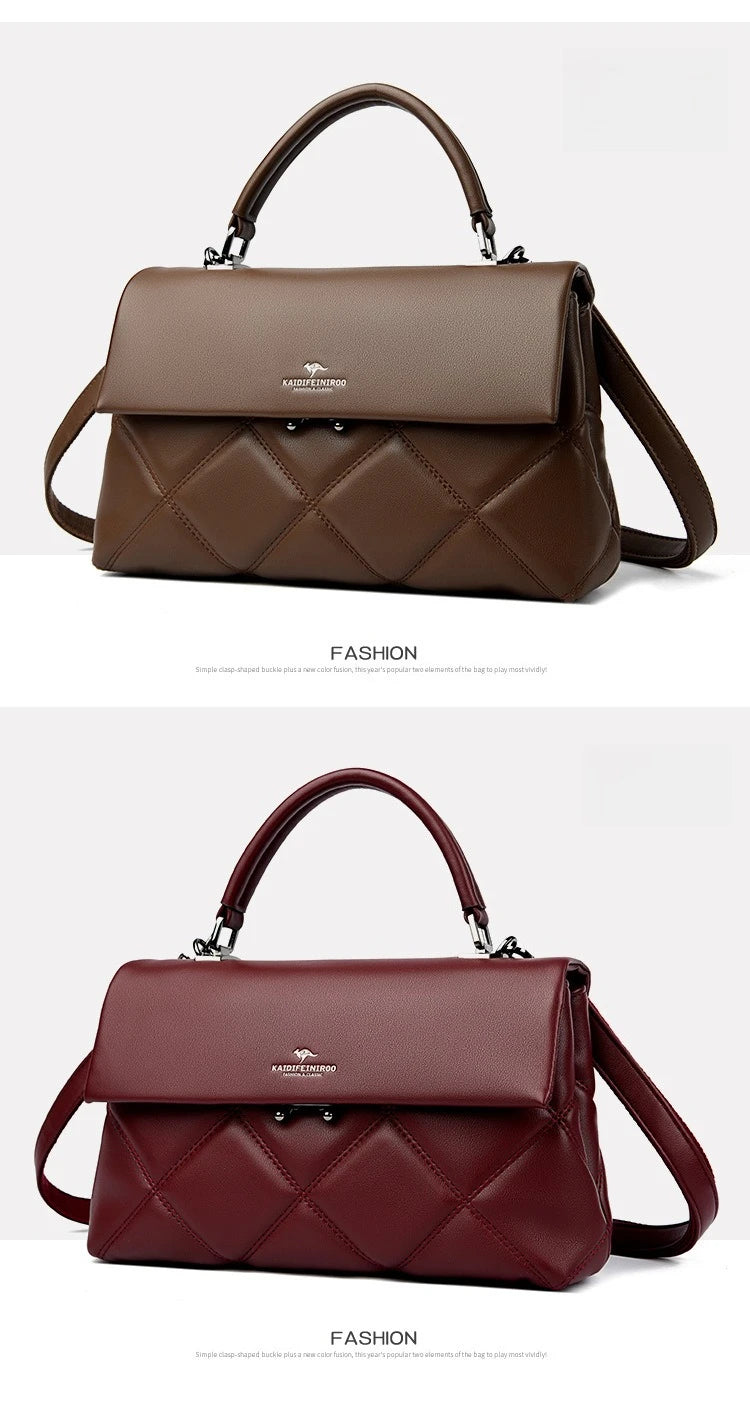 Sac pour femmes nouvelle tendance sacs à main coréens concepteur de luxe marque dames sacs à bandoulière en cuir souple mode polyvalent sacs à bandoulière