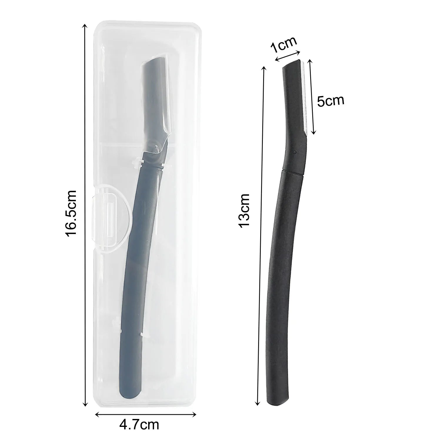 Eyebrow razor kit, beard trimmer, dermaplaning tool, shaper, facial razor for beard and mustache, with 6 sets of blades