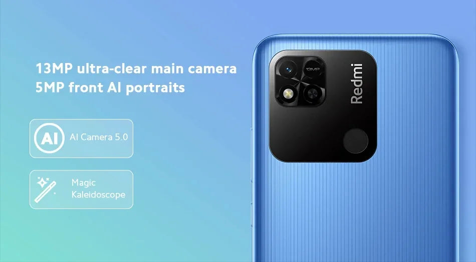 Smartphone 10A 6GB 128GB Original Xiaomi Redmi Global 6.53 'écran HD Helio G25 Octa Core 13MP empreinte digitale 5000mAh téléphone utilisé
