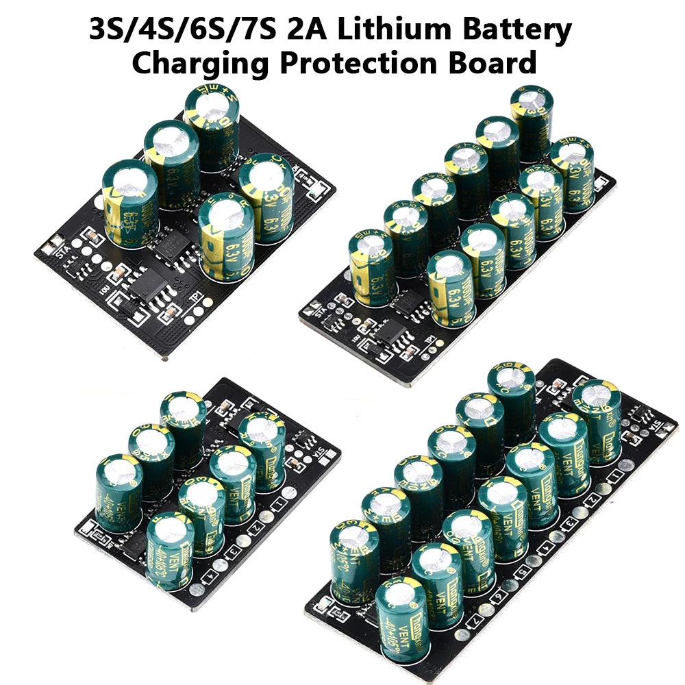 3S 4S 6S 7S Balance Li-ion Lifepo4 LTO batterie au Lithium 2A capacité actif équilibreur conseil égaliseur 22AWG pour batterie bricolage