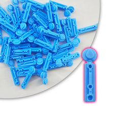 Stylo lancettes stériles, 50 pièces, aiguilles jetables, mesure du sucre dans le sang, stylo de Test, accessoires médicaux pour le Test du diabète