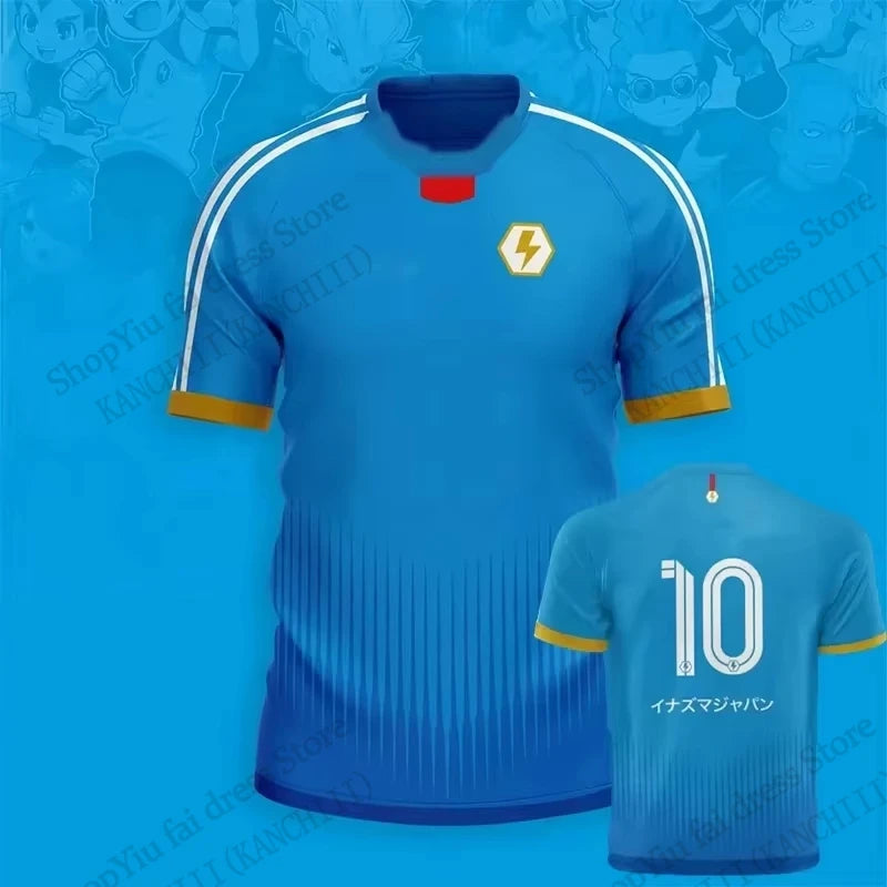 Maillot d'anime Inazuma onze Kaio Football impression 3D T-shirt hommes femmes mode à manches courtes sport T-shirt enfants hauts T-shirt Mark Evens