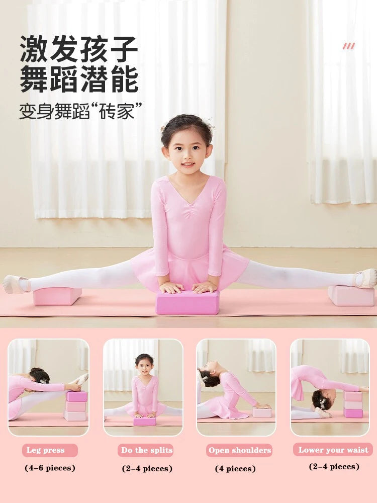 Blocs de gymnastique EVA, brique en mousse, exercice d'entraînement, Fitness, outil de danse, traversin de Yoga, coussin d'étirement, façonnage du corps, blocs de Yoga