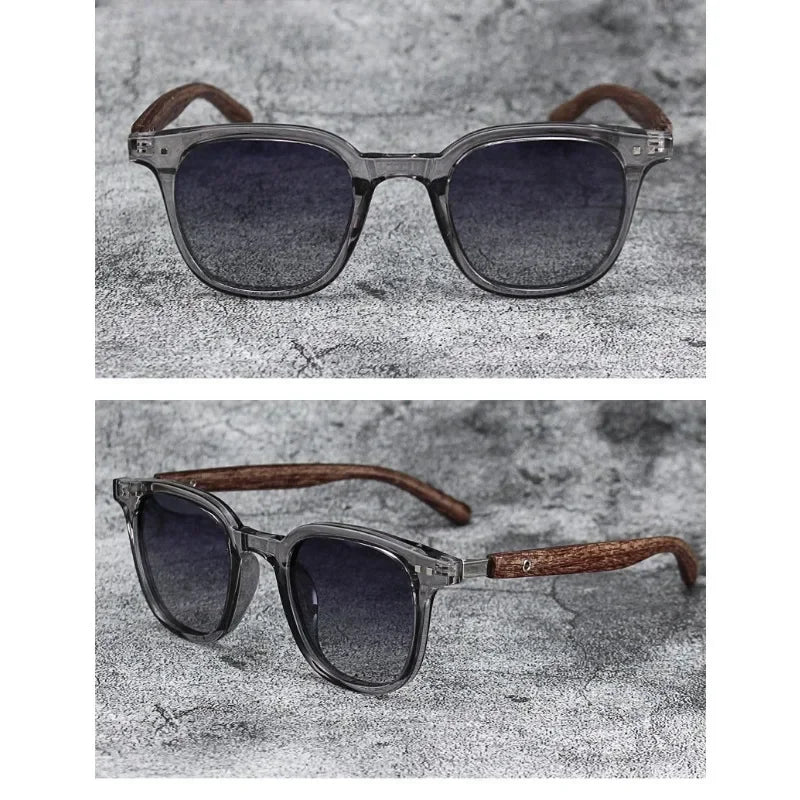 Retro wooden sunglasses for men and women, Mars polarized sunglasses, UV protection glasses, cycling, outdoor activities, street photography
