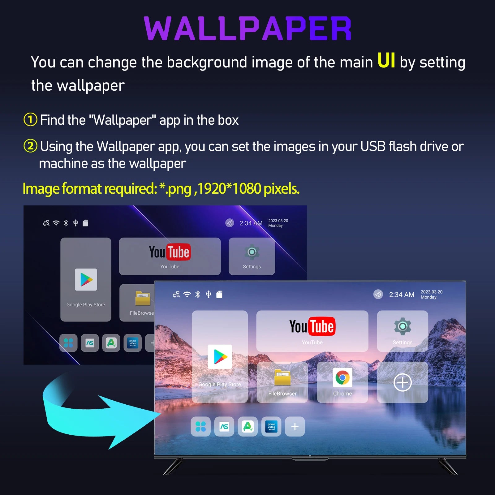 Boîte intelligente de TV Android 11 S905W2 4GB 32GB 64GB AV1 Quad Core WIFI6 4K H96 Max W2 Décodeur Media Player TV Box