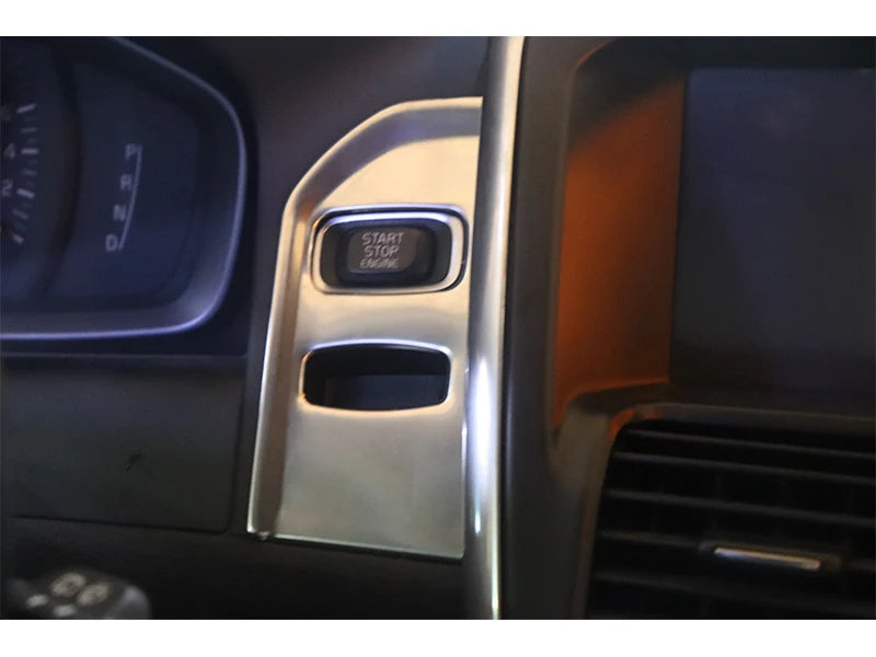 Pour Volvo XC60 2009-2017 accessoires d'intérieur automobile Console centrale AC tableau de bord sortie d'air clé de voiture panneau de démarrage revêtement d'habillage autocollant