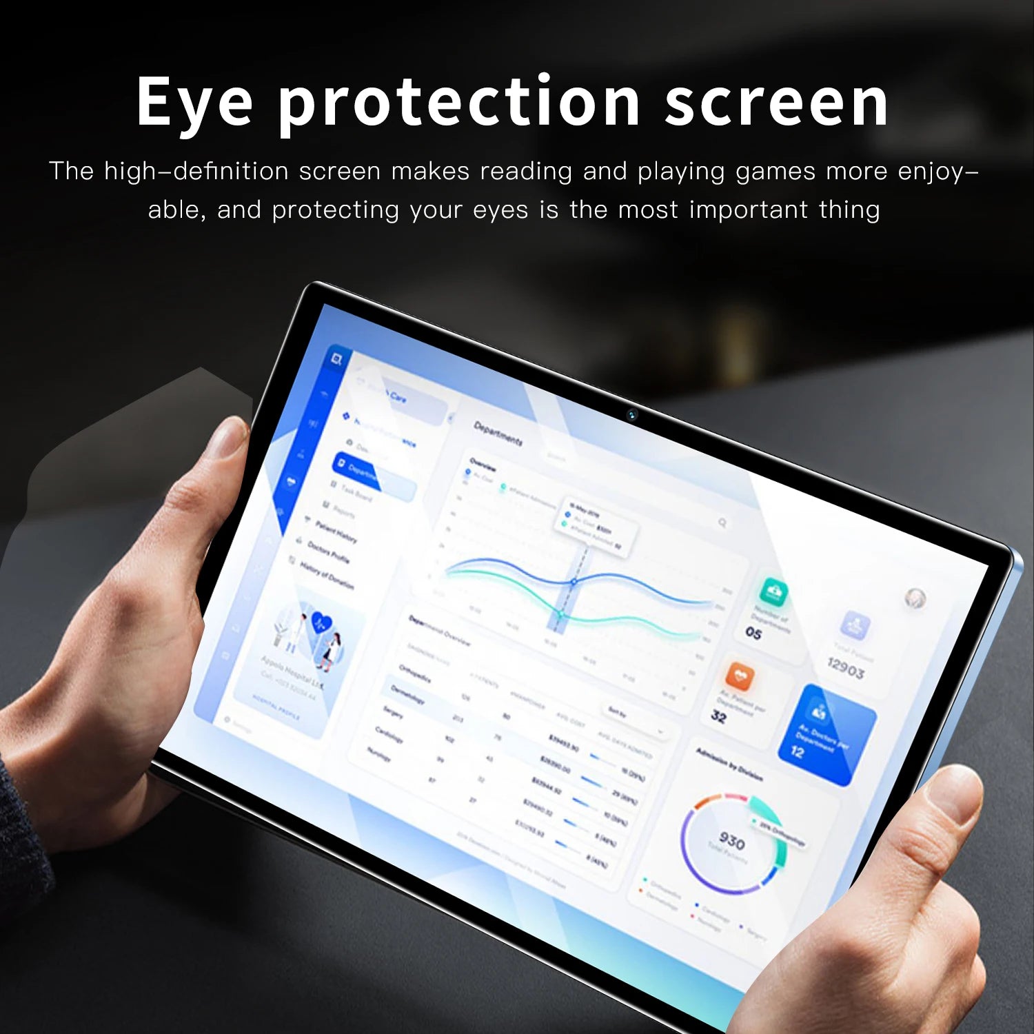 Tablette Android 11.0 de 10.1 Pouces, Octa Core, 4 Go de RAM, 64 Go de ROM, Dean, Double EpiCalls, Wi-Fi, Bluetooth, Version Globale, Mini PC Ultra Mince