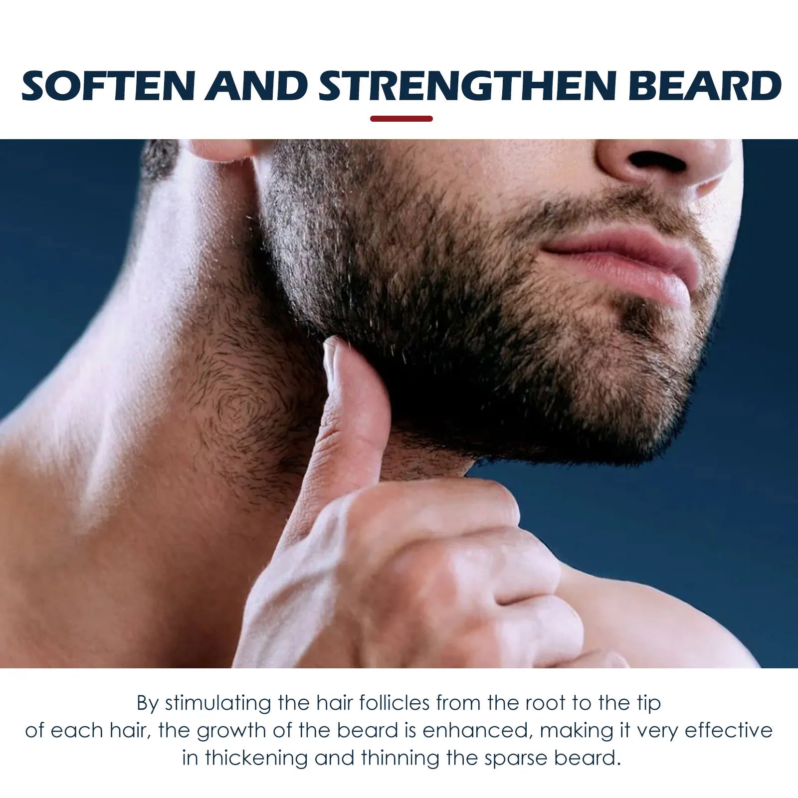 Huile de soin pour barbe, hydratante, adoucissante, nourrissante, brillante, nourrissante, épaississante, pour le toilettage et le soin de la barbe pour hommes