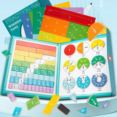 Jouets éducatifs pour enfants, disque de fraction magnétique Kawaii, jouets éducatifs d'apprentissage arithmétique cognitif assisté