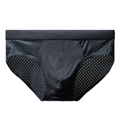 Men's underwear, men's thin and breathable triangle briefs, ice silk briefs, mesh, sexy square angle pants for men's shorts
