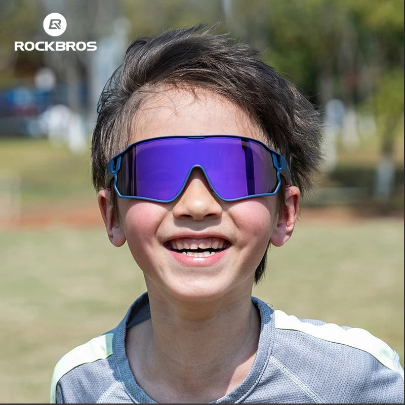 ROCKBROS lunettes de soleil enfants filles garçons lunettes polarisées/photochromiques enfants lunettes Protection UV lunettes lunettes