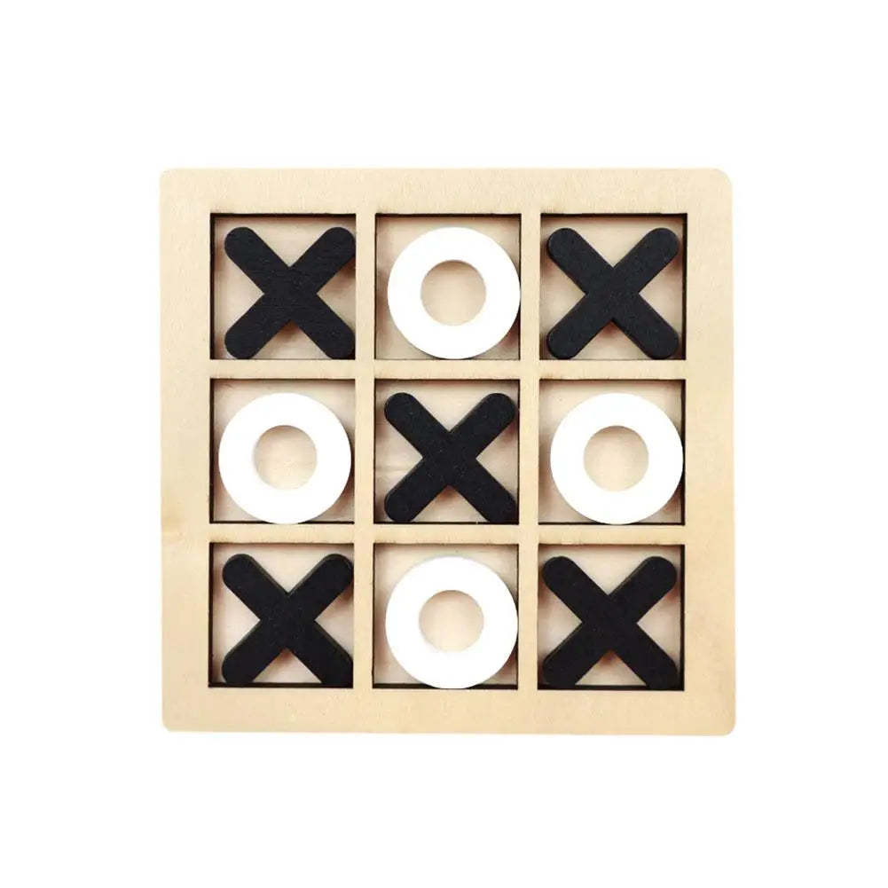 Mini Échiquier en Bois XO Tic Tac Parker, Puzzle d'Interaction Montessori, Jeu d'Entraînement, ApprentiCumbria du Cerveau, Jouet Précoce