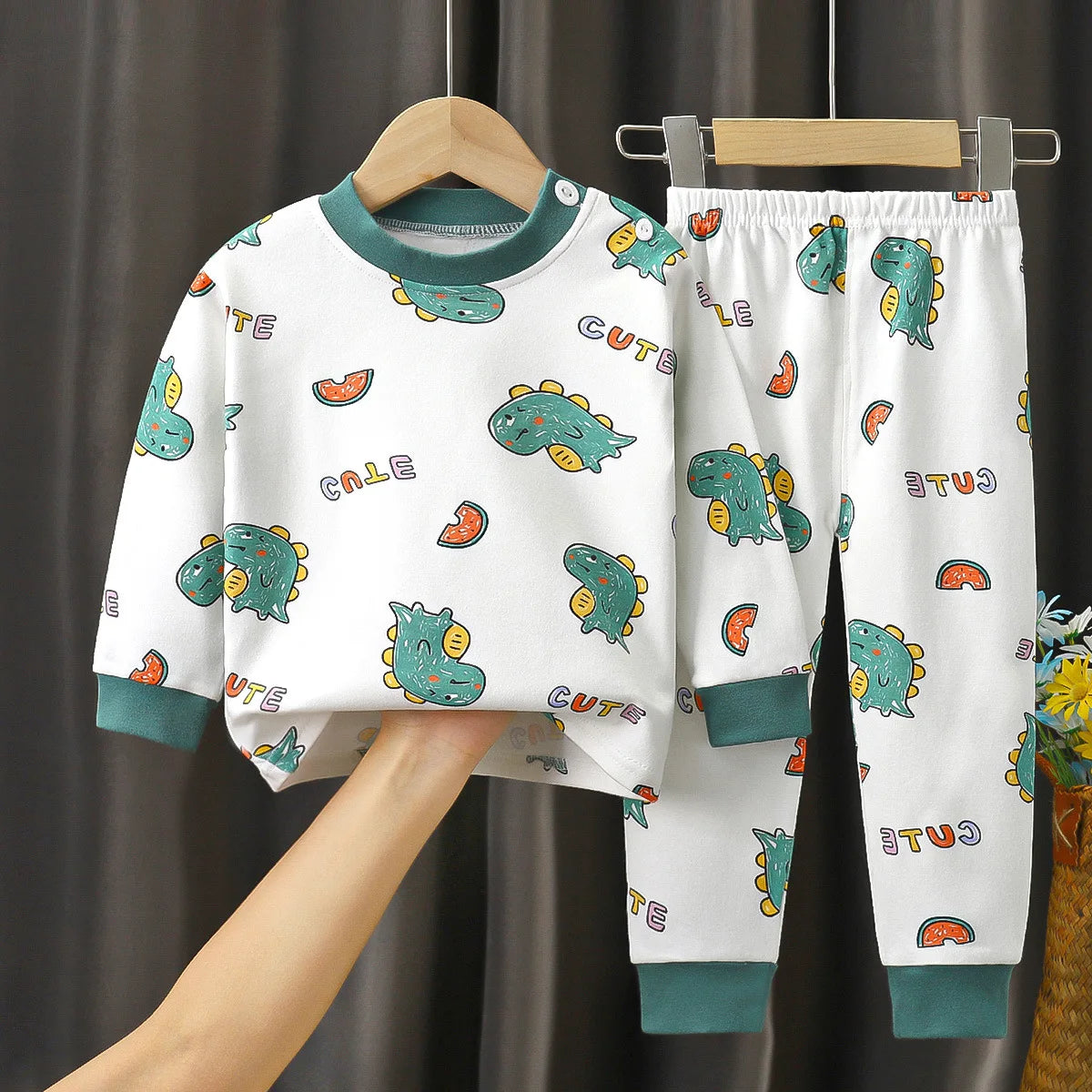 Vêtements pour enfants ensembles pour enfants vêtements pour enfants garçons filles coton automne hiver vêtements pantalons vêtements de nuit sous-vêtements