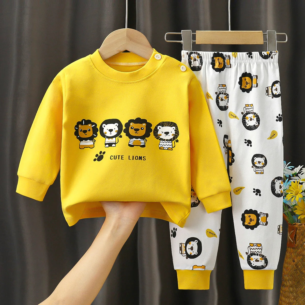 Vêtements pour enfants ensembles pour enfants vêtements pour enfants garçons filles coton automne hiver vêtements pantalons vêtements de nuit sous-vêtements