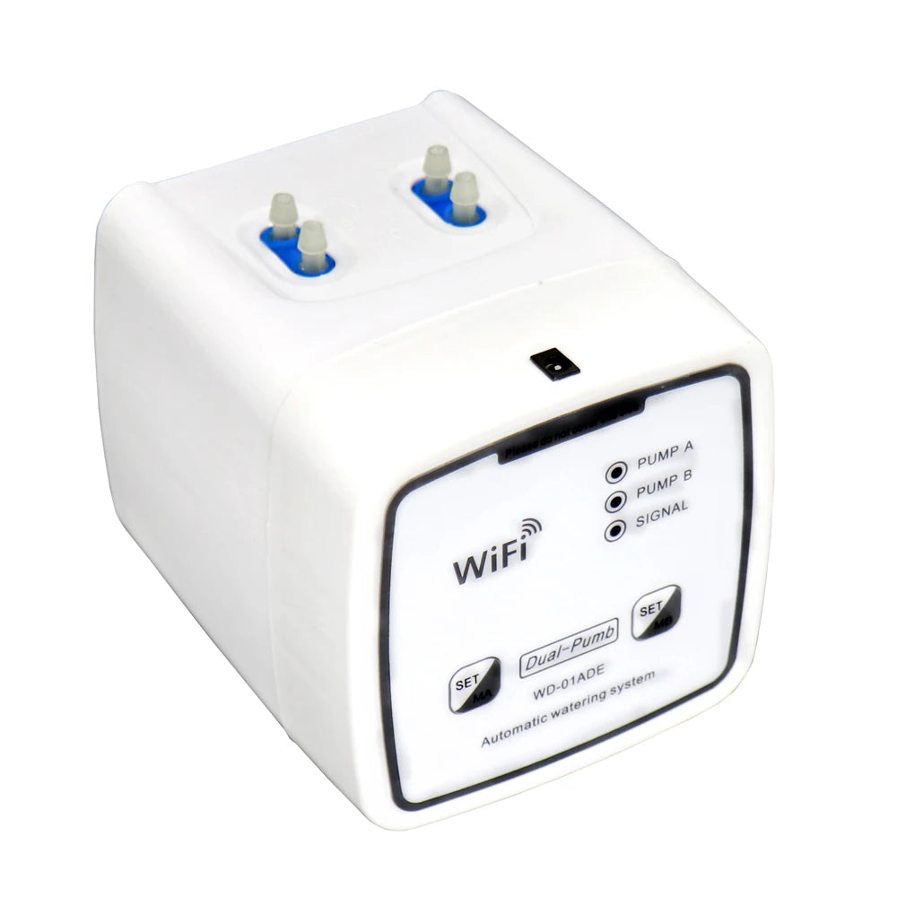 Dispositif d'arrosage Intelligent WIFI, Double pompe, système d'irrigation goutte-à-goutte automatique, contrôleur d'application à distance pour terrasse de jardin