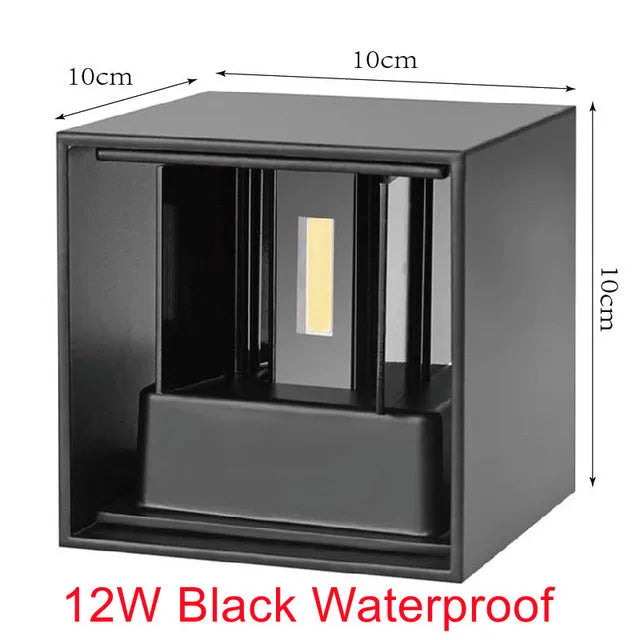 LED 6 W/12 W extérieur étanche IP65 applique murale porche jardin applique et intérieur chambre salon décoration éclairage lampe
