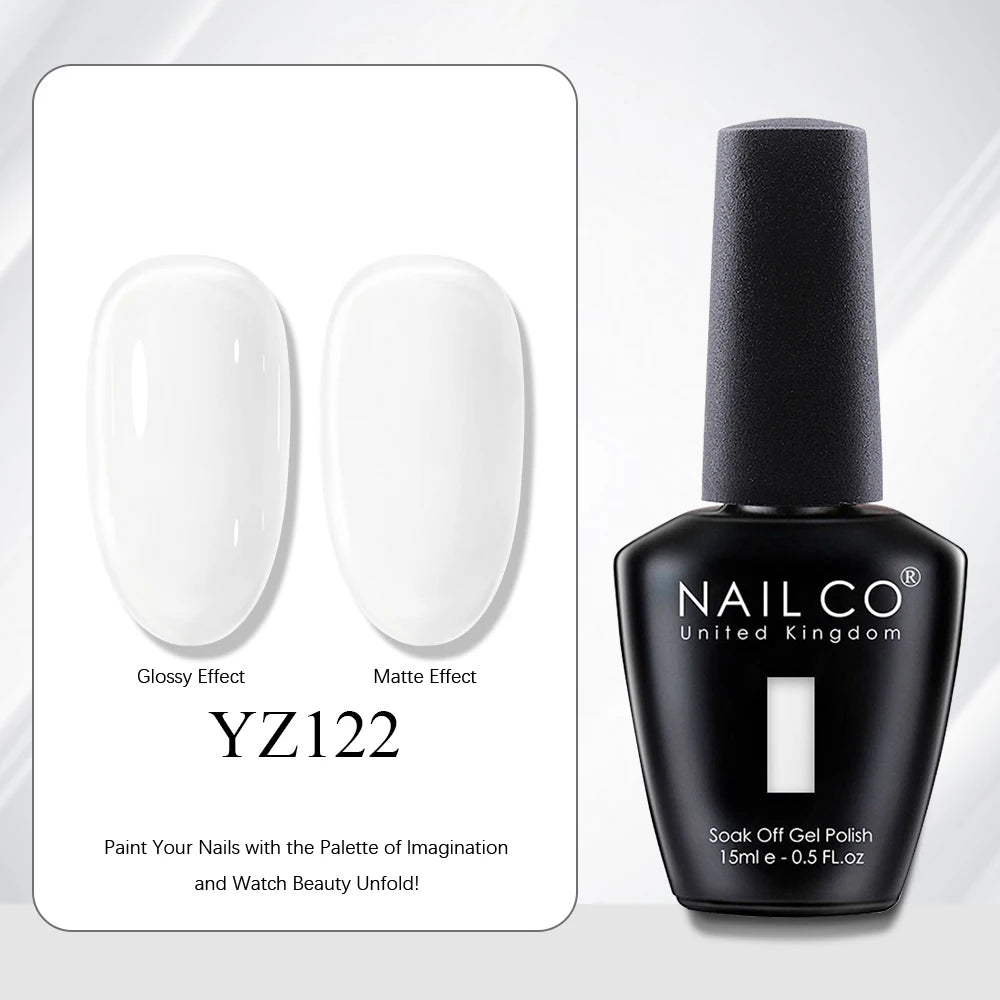 NAILCO 15ml Vernis à ongles Gel Vernis Semi Permanent UV Gel Vernis manucure Vernis Nail Art Nude Gel Poliish