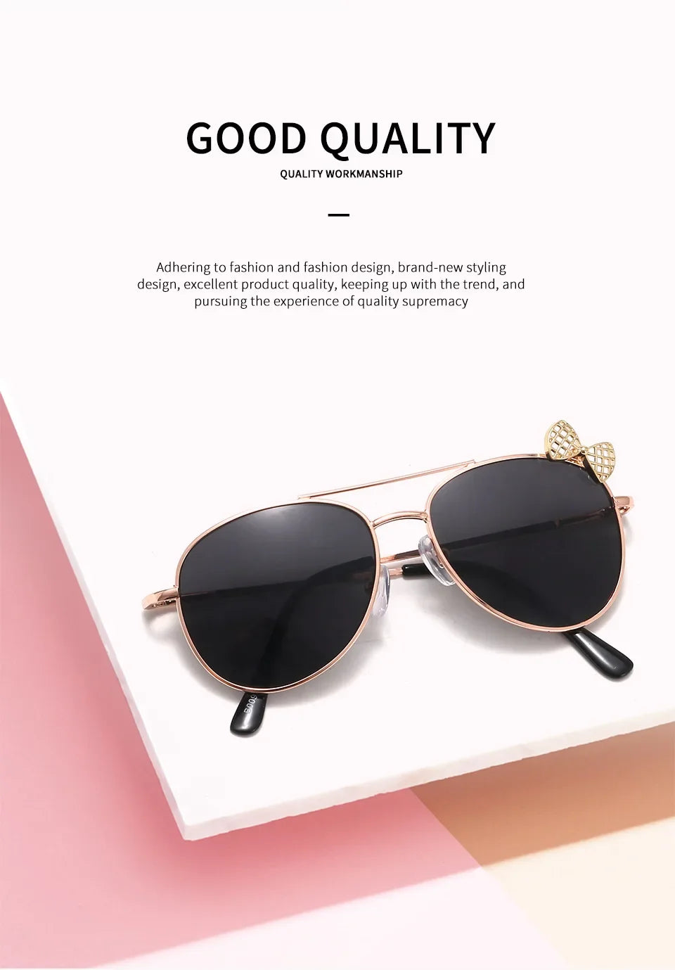 Lunettes de soleil mignonnes pour enfants, monture métallique, mode filles, lunettes de cyclisme en plein air, lunettes de fête, fournitures de photographie