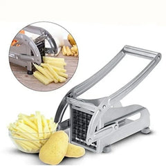 Stainless Steel French Fry Cutter, Manual Potato Slicer for Home Use, Multifunctional Vegetable Slicer for Cucumber and Carrots
