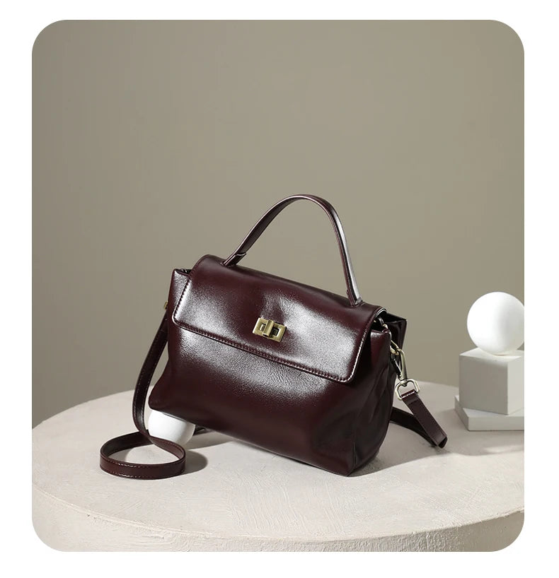 Sac fourre-tout en cuir de vachette véritable pour femme, sac à main en cuir souple pour femme, sacs à bandoulière à la mode, designer de luxe, initié féminin