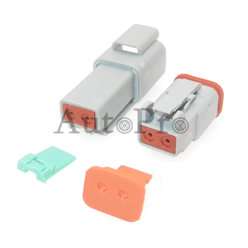 1 ensemble 2 trous Auto pièces AT06-2S AT04-2P DT04-2P DT06-2S AC assemblage voiture étanche câblage connecteur Auto étanche prise