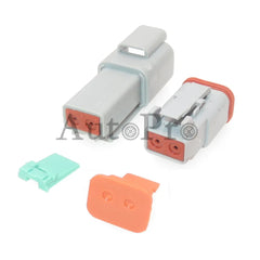 1 ensemble 2 trous Auto pièces AT06-2S AT04-2P DT04-2P DT06-2S AC assemblage voiture étanche câblage connecteur Auto étanche prise