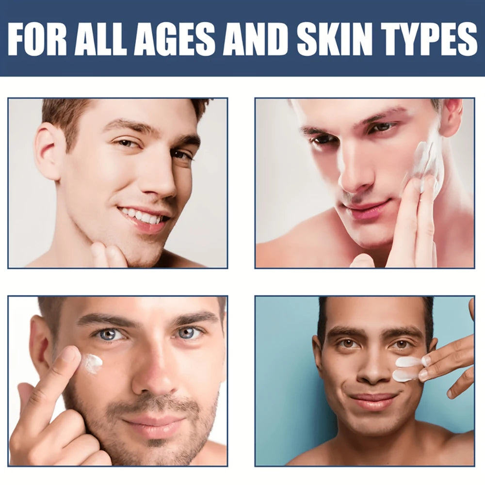 Crème hydratante au collagène pour hommes avec rétinol et vitamines, crème hydratante rafraîchissante et anti-rides