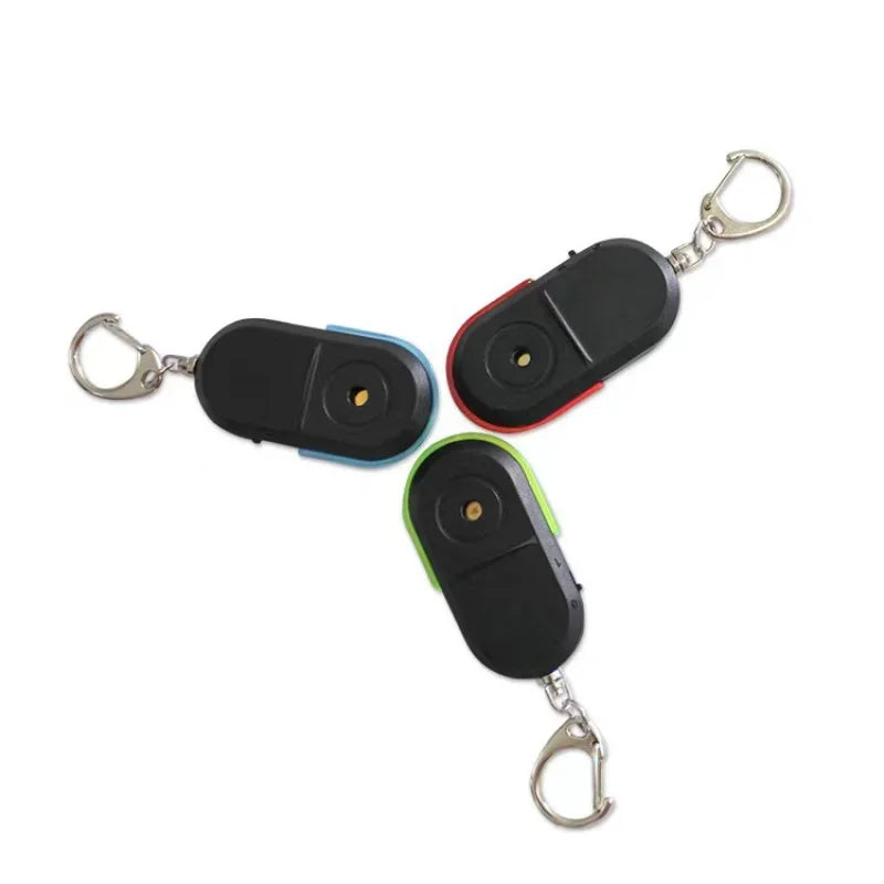 Smart Trouver Locator Anti-Lost Key Finder Porte-clés Sifflet Bip Sound Control LED Torche Portable Clé De Voiture Mini Finder
