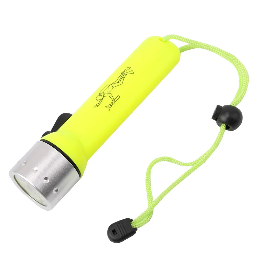 Lampe de poche de plongée professionnelle à Led, étanche, forte éclairage sous-marin, éclairage d'urgence extérieur pour la maison, lampe de poche à faisceau haut
