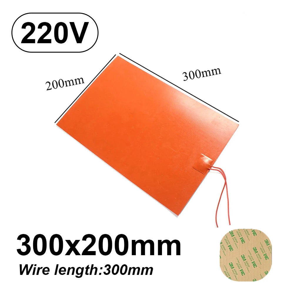 Premium silicone rubber heating pad plate kit, waterproof insulation panel, engine oil pan, metropolitan plate kits for cars, SUVs, and trucks, 220V, 300W
